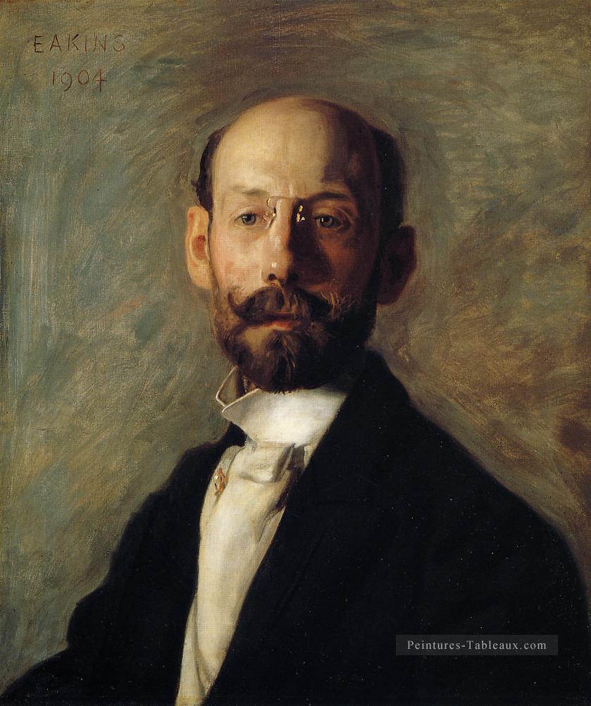 Portrait de Frank B A Linton réalisme portraits Thomas Eakins Peintures à l'huile